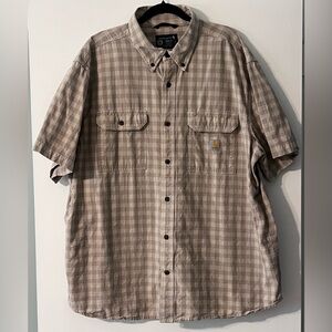 Carhartt  Loose Fit Plaid Short Sleeve  Shirt